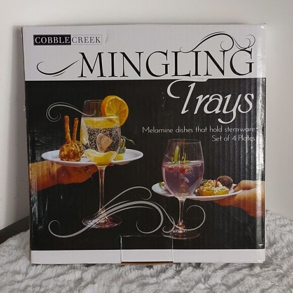 Cobble Creek Mingling Trays Set of 4 - Picture 1 of 4